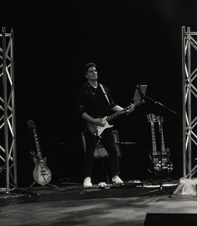 Jeff playing guitar